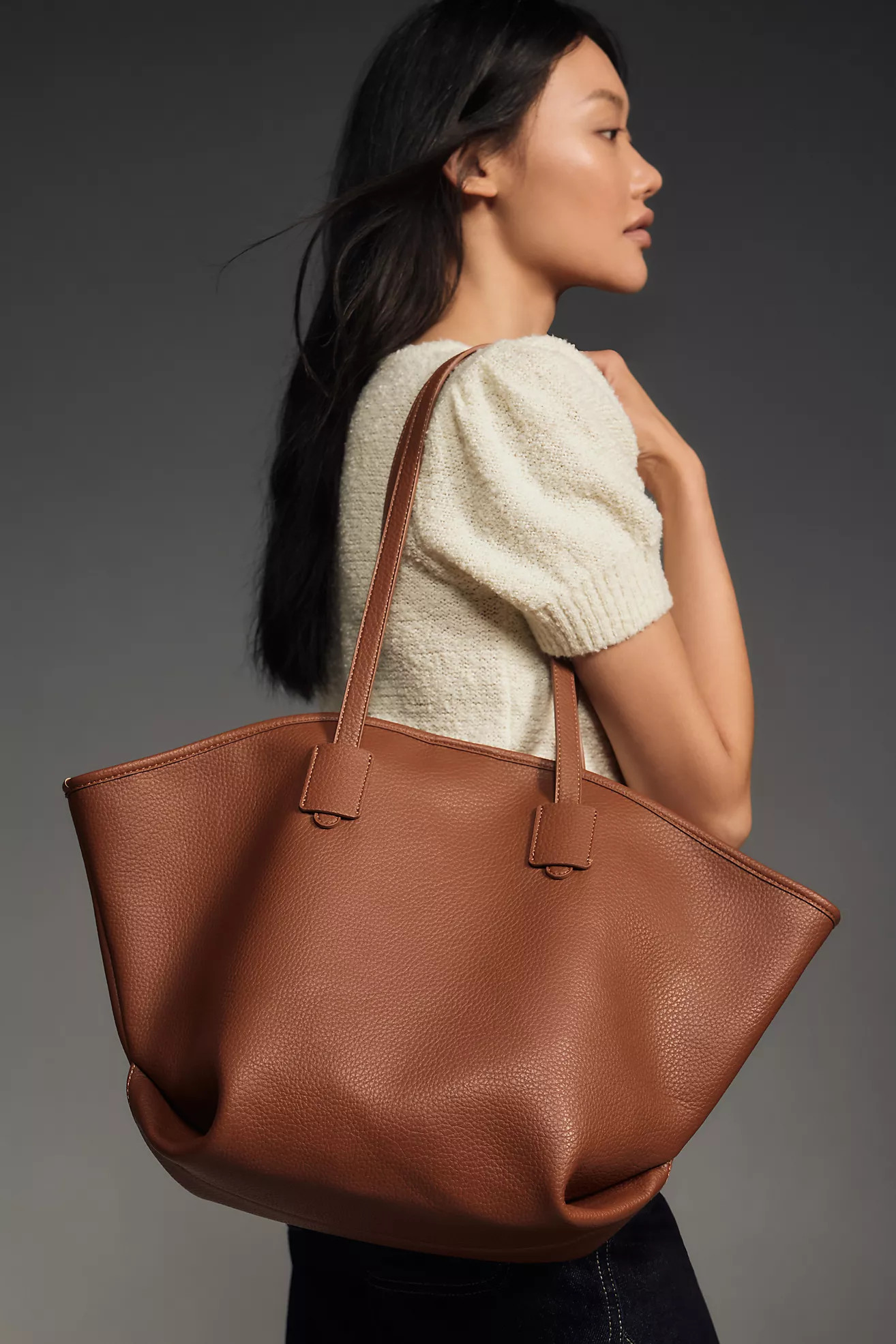 Angular Pebbled Tote | Anthropologie (US)