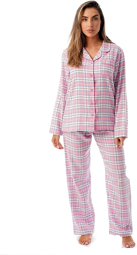 Just Love Long Sleeve Flannel Pajama Sets for Women | Amazon (US)