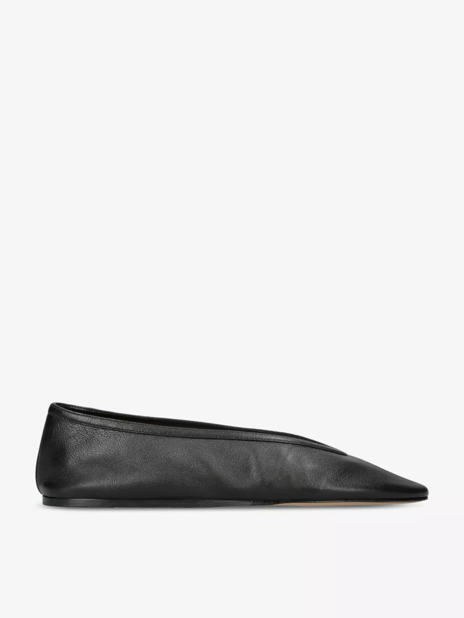 Luna pointed-toe leather pumps | Selfridges