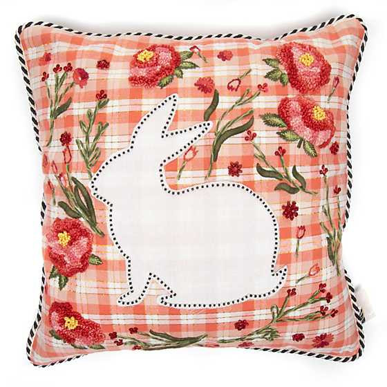 MacKenzie-Childs | Tattersall Bunny Pillow | MacKenzie-Childs