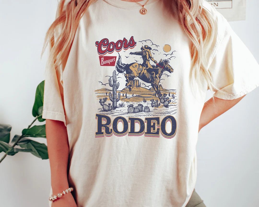 Coors Banquet Rodeo Shirt , Retro T-shirt, Rodeo Tee, Coors T Shirt, Unisex, Cowboy Shirt - Etsy | Etsy (US)