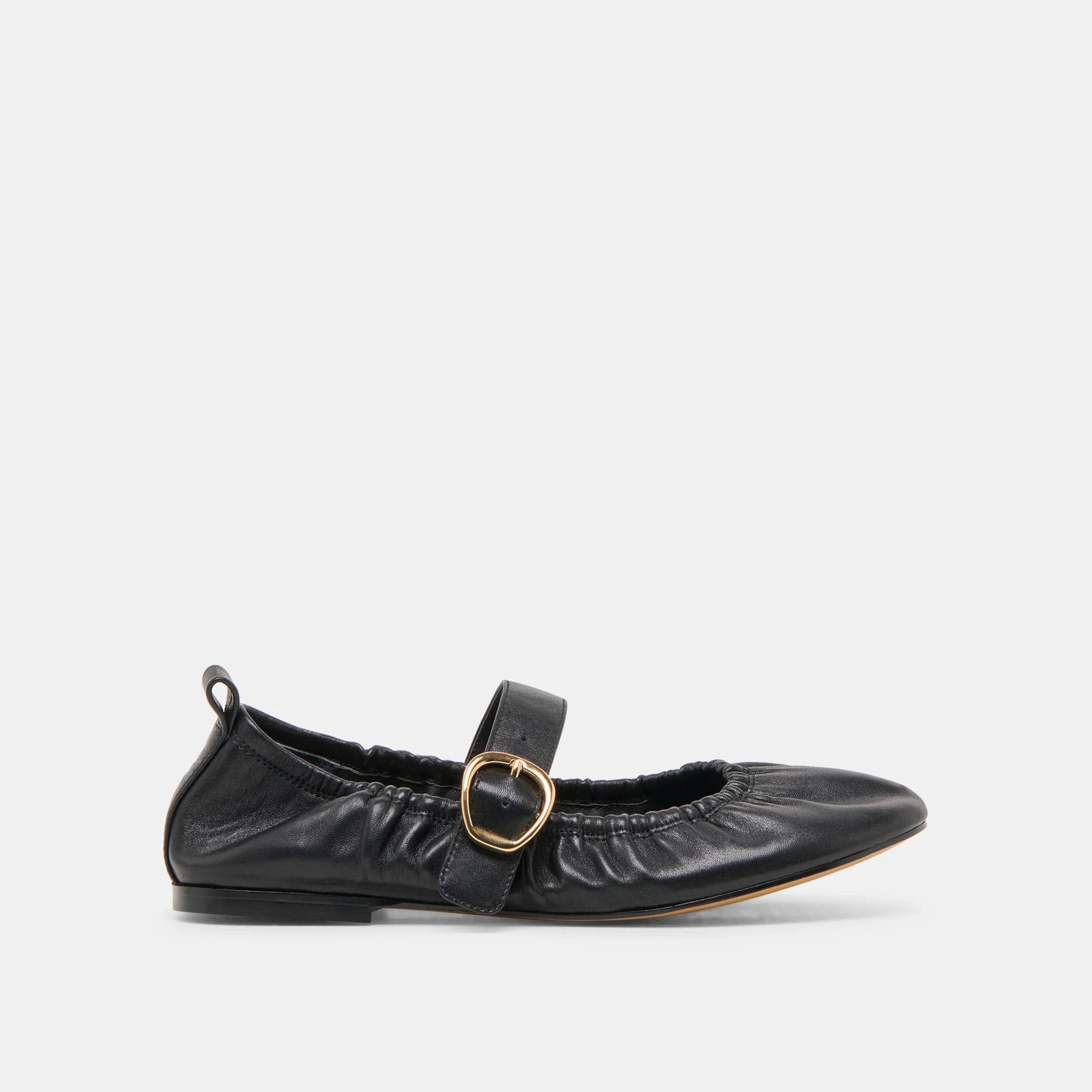 Caely Ballet Flats Black Leather | DolceVita.com