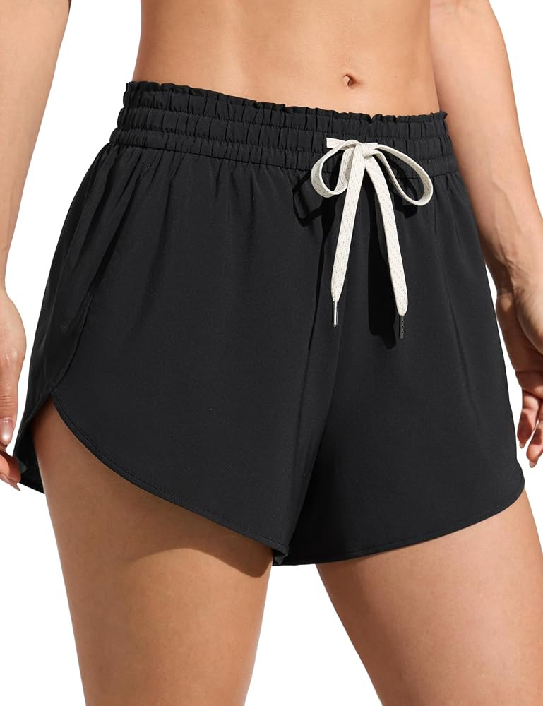 CRZ YOGA Relaxed Fit Dolphin Board Shorts 3.5" | Amazon (US)