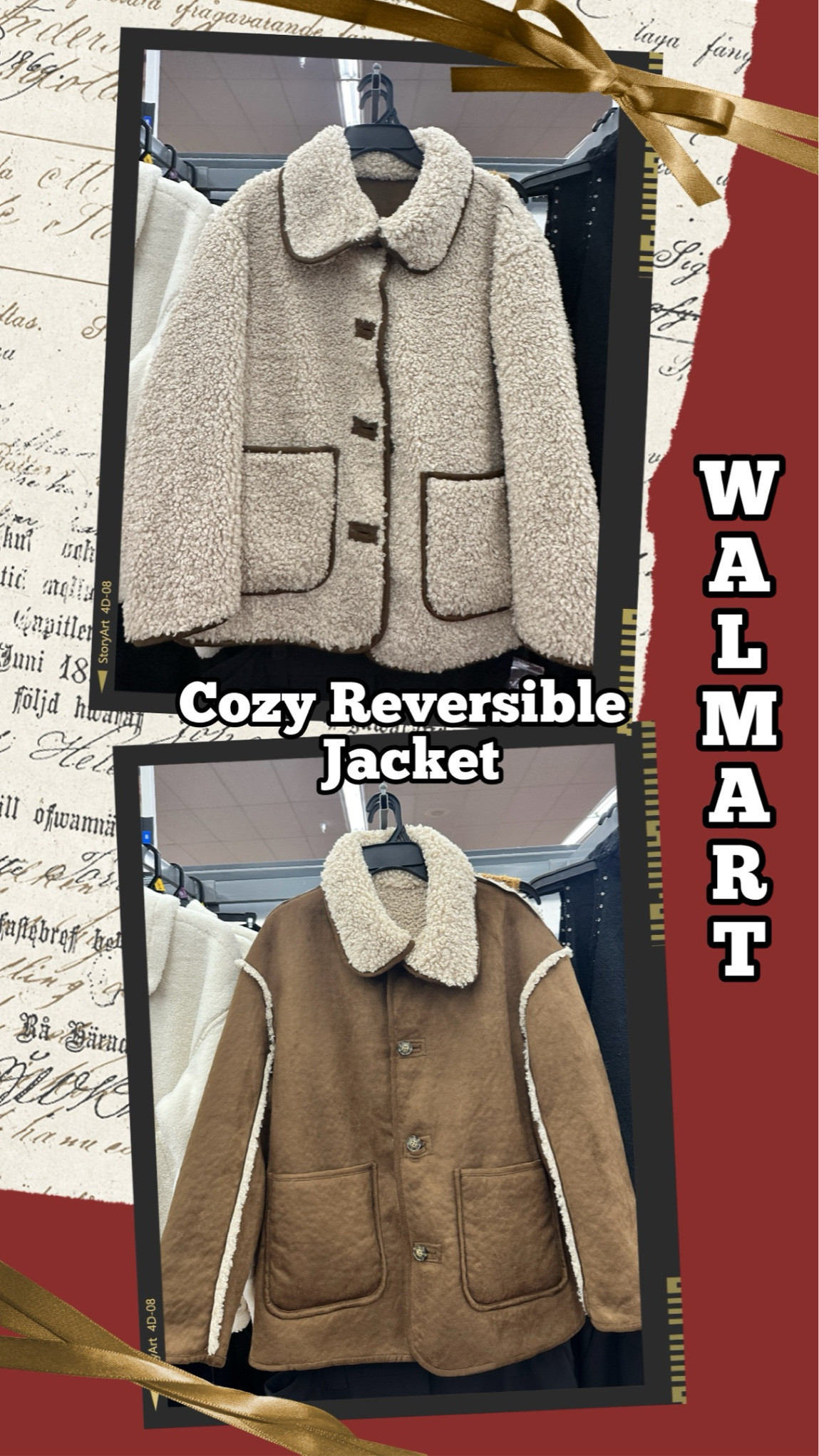 This cozy reversible shearling jacket from Walmart is a winter must-have! Stylish, versatile, and so warm—you’ll want to wear it everywhere. A chic look and two jackets in one? Yes, please! #WalmartFinds #WinterStyle #AffordableFashion

Winter jacket
Shearling coat
Suede jackett

#LTKHoliday #LTKSeasonal #LTKGiftGuide