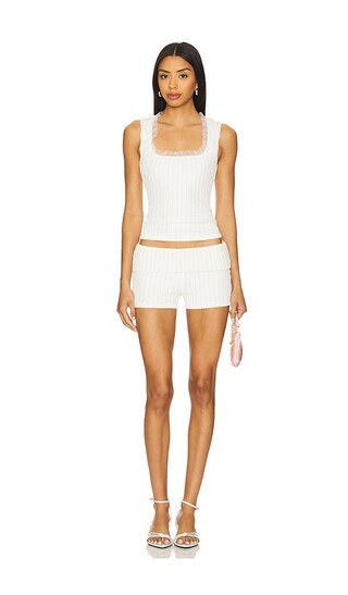 MORE TO COME Pamila Short Set in White. - size M | Revolve Clothing (Global)