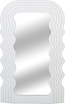 Amazon.com: Simmer Stone Wave Pattern Irregular Makeup Mirror Tabletop Vanity Mirror Cosmetic Des... | Amazon (US)