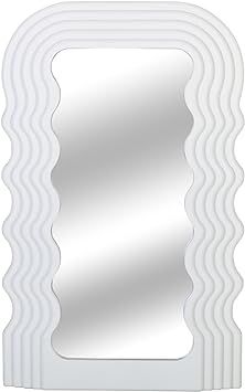 Amazon.com: Simmer Stone Wave Pattern Irregular Makeup Mirror Tabletop Vanity Mirror Cosmetic Des... | Amazon (US)
