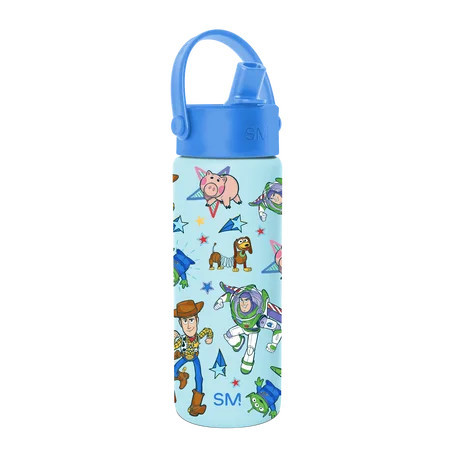 Simple Modern Disney Pixar Toy Story 18 fl oz Insulated Stainless Steel Summit Wide Mouth Water Bottle with Handle and Straw Lid | Buzz and Woody Adventure | Walmart (US)