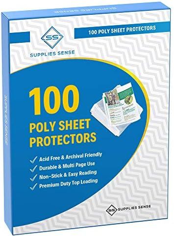 100 Page Protectors 8.5 x 11, Top Loading / 3 Hole Design Sheet Protectors, Archival Safe for Pho... | Amazon (US)