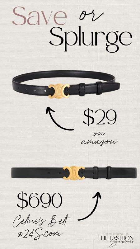 Save or splurge? This is SUCH a a good find 😍😍😍

Save or Splurge | Accessory | Amazon Dupes | Designer Dupe | Belt | Black Belt | Designer Belt | The Fashion Sessions | Tracy 

#LTKstyletip #LTKfindsunder50 #LTKsalealert