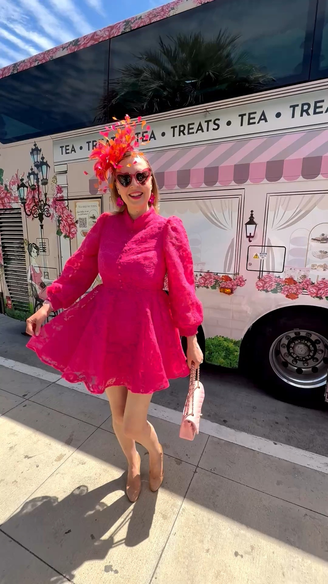 Pink lace dress and fascinator for tea 

#LTKSaleAlert #LTKWedding #LTKootd