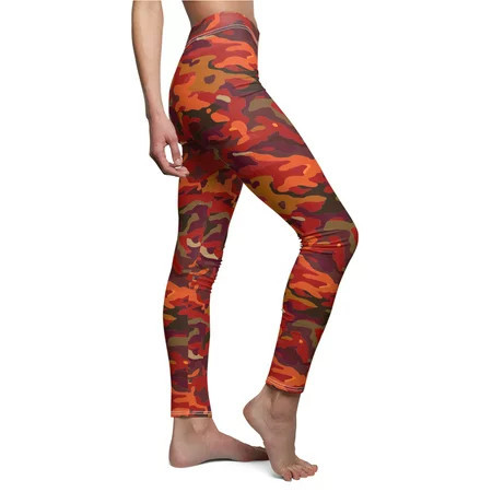 Dark Fire Camo Women s Casual Leggings - Camo Color Code 0091 | Walmart (US)