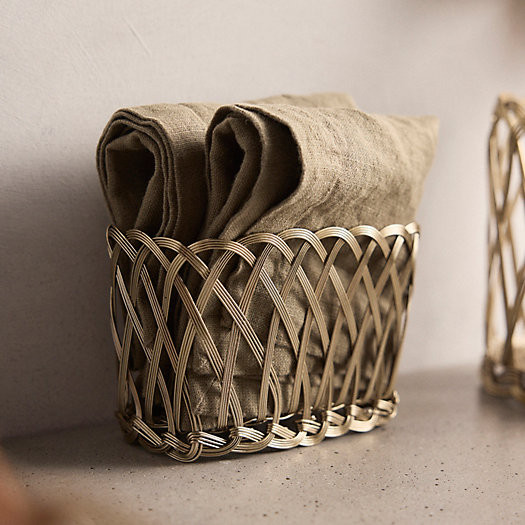 Braided Copper Napkin Holder | Terrain