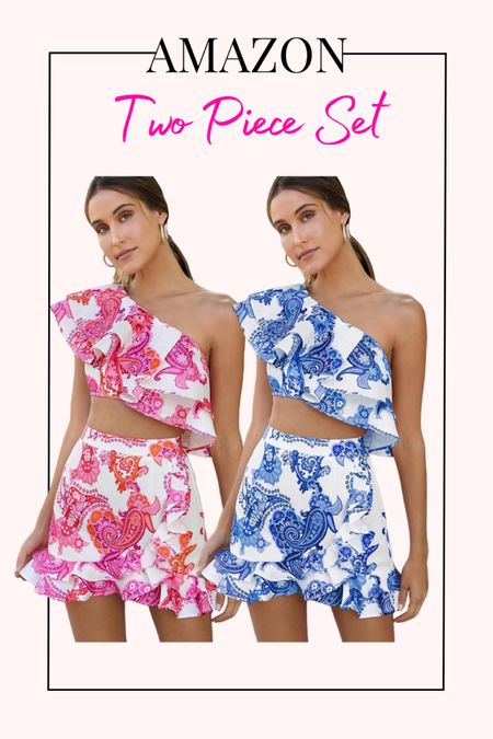 Amazon two piece set outfit! Vacation outfit 

#LTKstyletip #LTKfindsunder50