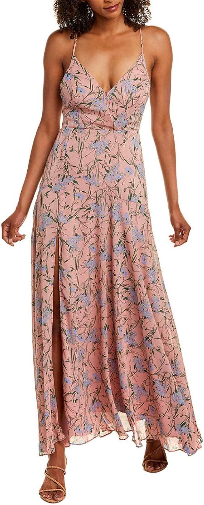 ASTR the label Women's Pandora Sleeveless High-Slit Maxi Dress | Amazon (US)