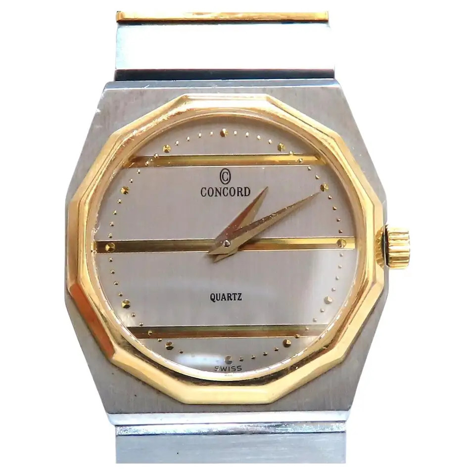 Retro Used Concord Quartz Watch | 1stDibs