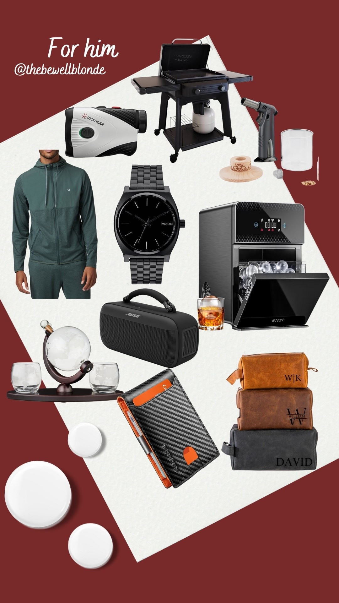 Gifts for him 
Wallet
Watch
Cube maker
Grill
Quarter zips

#LTKMens #LTKFindsUnder100 #LTKGiftGuide