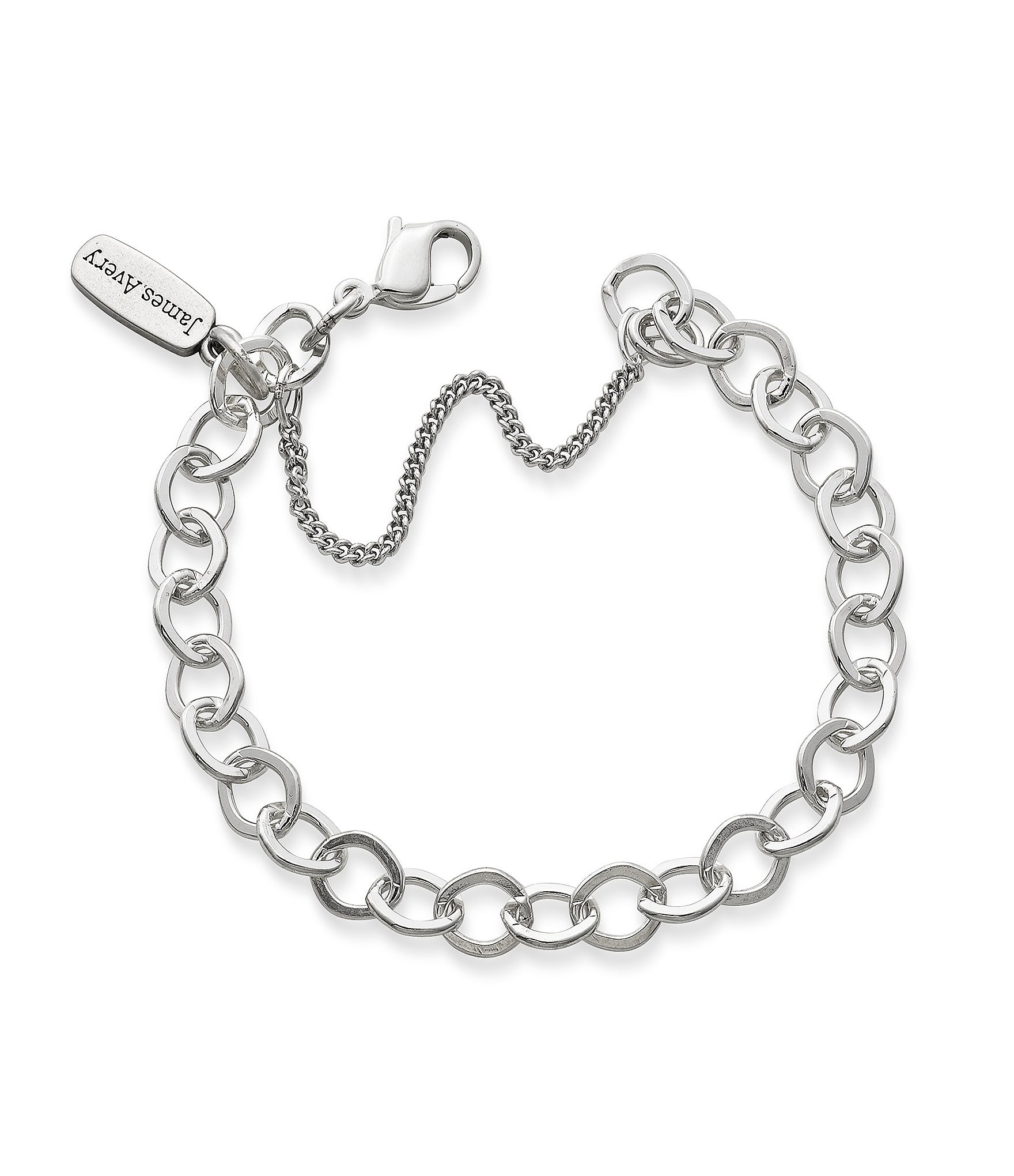 James Avery Forged Sterling Silver Link Charm Bracelet | Dillard's | Dillard's