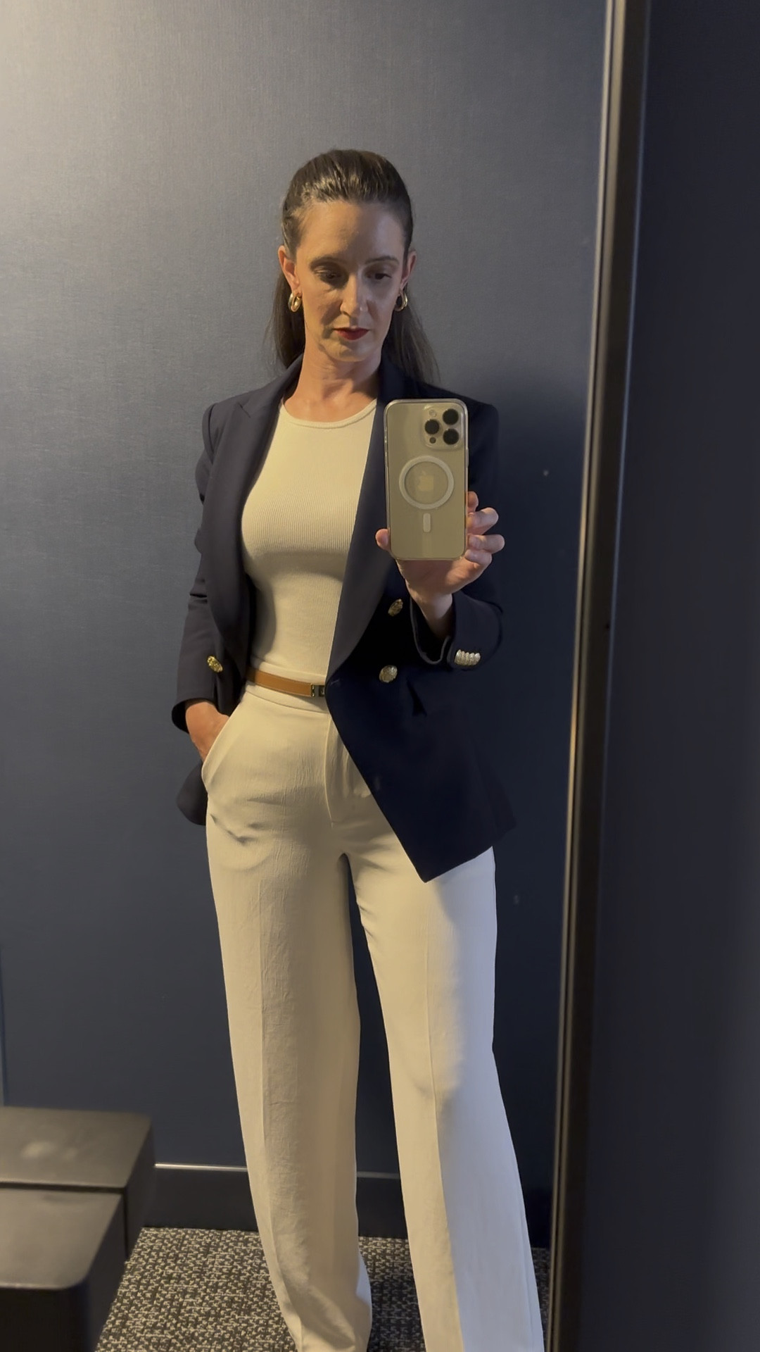 Summer to Fall Outfit

Wearing white on both the top and bottom is a great summer combo, and you can pair it with any jacket! Just make sure to wear it somewhere where you'll be keeping the jacket on.

Veronica Beard Blazer 

#LTKStyleTip #LTKWorkwear