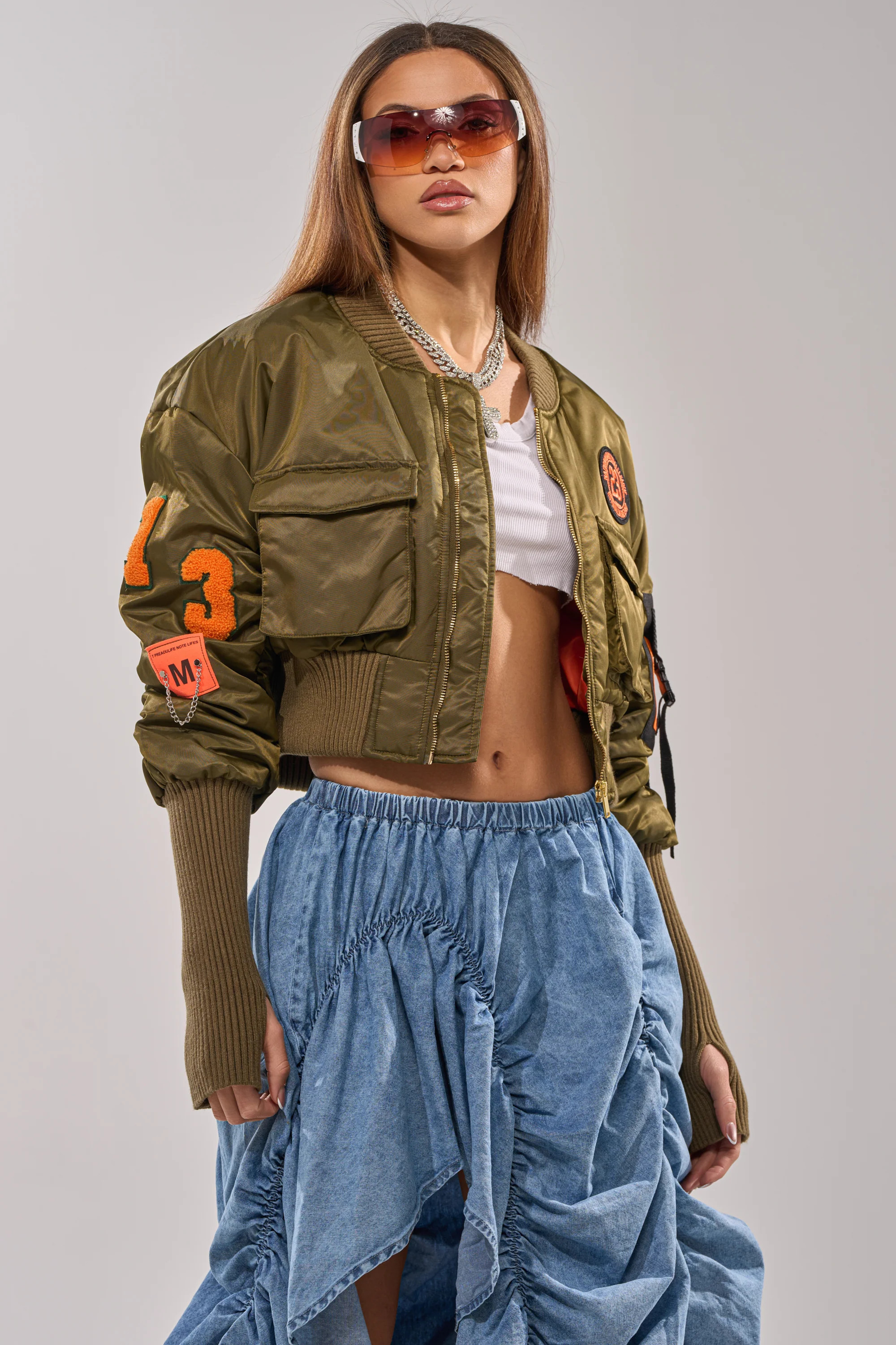 ABOUT FACE PATCH BOMBER | AKIRA