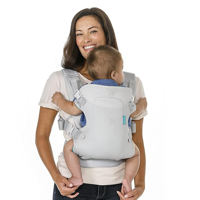 Infantino Flip 4-in-1 Light & Airy Convertible Carrier - Breathable, 4 Positions, Lumbar Support,... | Amazon (US)