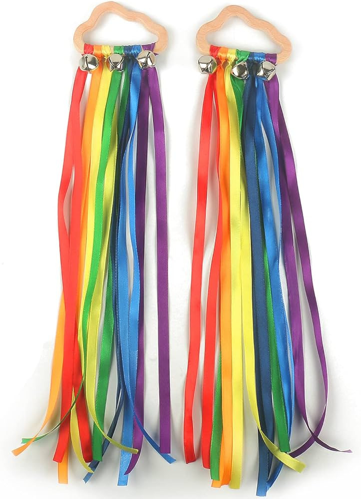 MEROCO Dancing Ribbon Hand Kite Rainbow Hand Kite for Playroom Dancing Toddler Rainbow Streamers ... | Amazon (US)