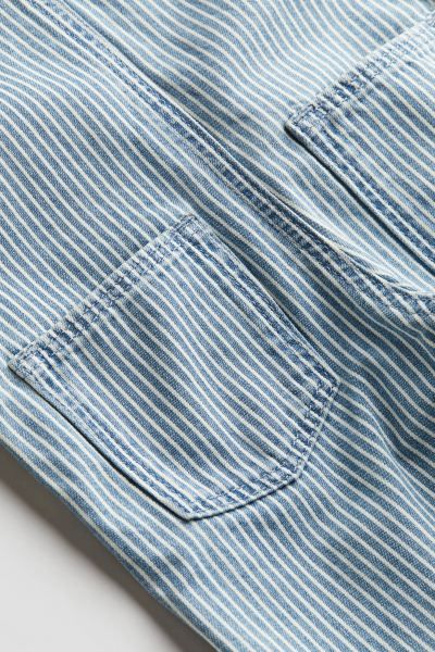 Denim Overalls - Blue/striped - Kids | H&M US | H&M (US + CA)