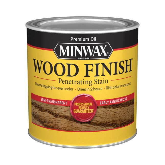 Minwax Wood Finish Oil-based Early American Semi-transparent Interior Stain ( Half-pint ) Lowes.c... | Lowe's