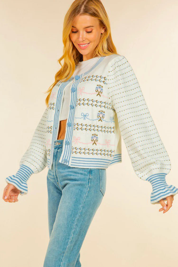 Madison Bow Cardigan | Confête