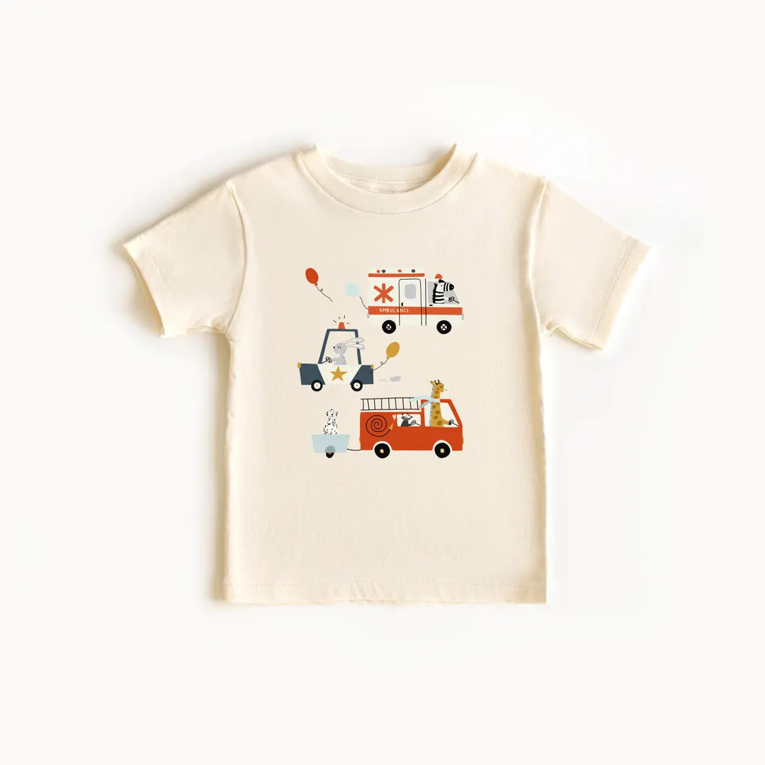 To the Rescue Birthday | Firetruck Birthday Shirt, Transportation Birthday Party, Rescue Birthday... | Etsy (US)