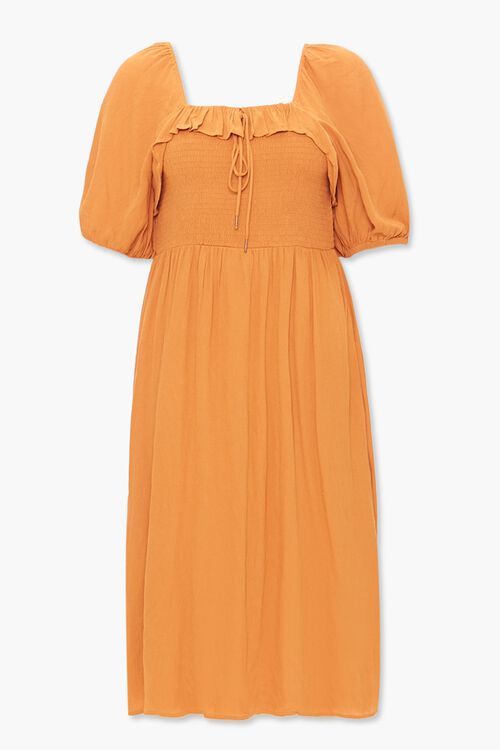 Plus Size Smocked Peasant Dress | Forever 21 (US)