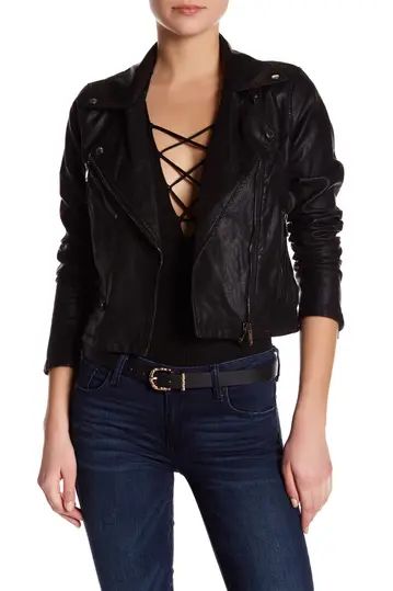 Faux Leather Moto Jacket | Nordstrom Rack