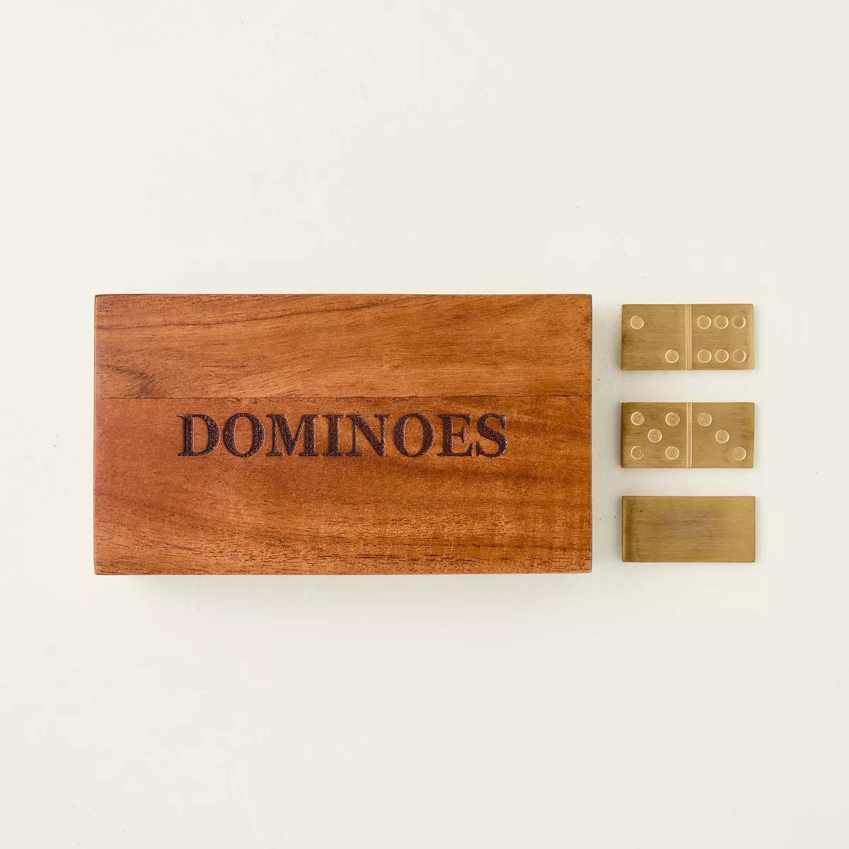 Wood and Brass Dominoes - Hearth & Hand™ with Magnolia | Target