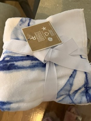 Deborah Connelly Bathroom Washcloths SAIL BOAT NAUTICAL blue sailboat NEW Set 4 | eBay US