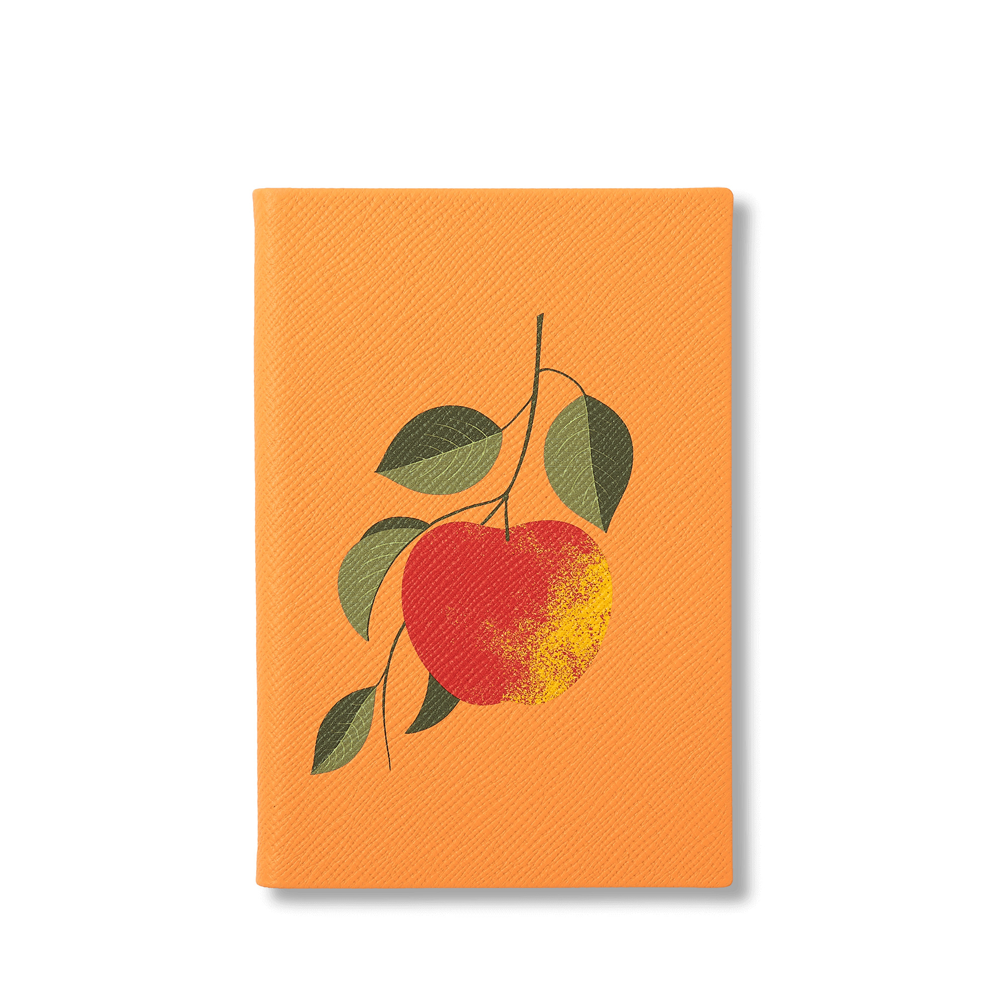 Apple Chelsea Notebook in Panama Fruits in light orange | Smythson | Smythson