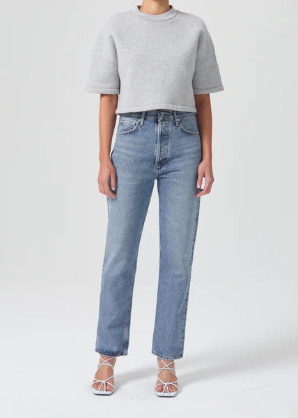 90's Pinch Waist High Rise Straight in Navigate | AGOLDE
