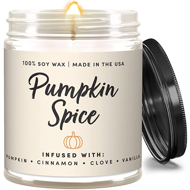 Fall Candles, Pumpkin Spice Candles for Home, Autumn Candle, Pumpkin Candle, Fall Scented Candles... | Amazon (US)