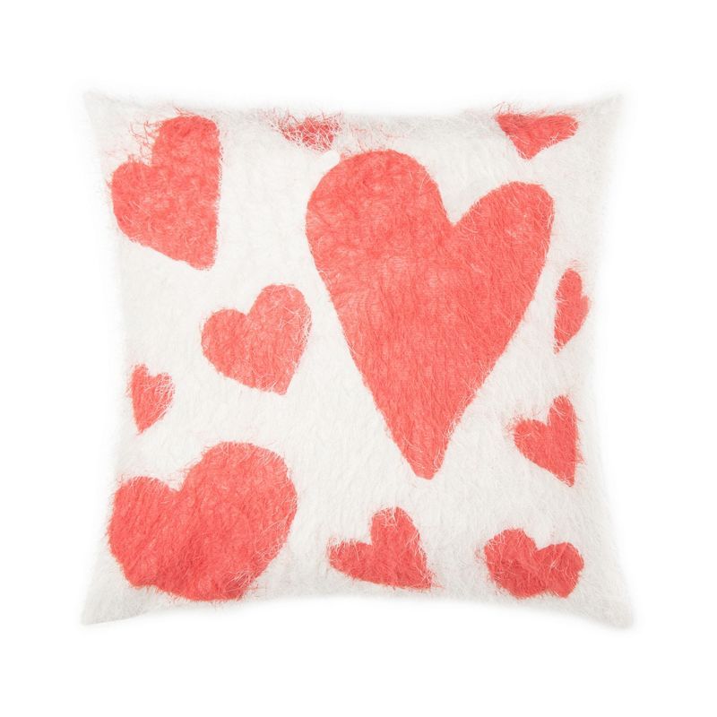 C&F Home 18" x 18" Hearts Printed Throw Valentine's Day Pillow | Target