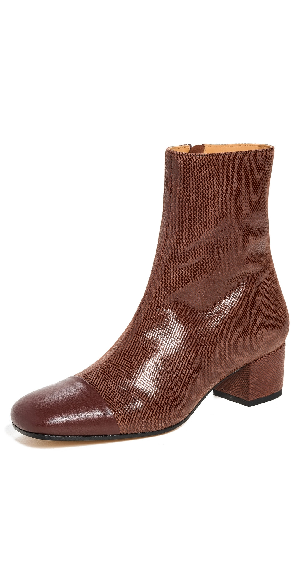 STAUD Aimee Short Boots Mahogany 37.5 | Shopbop