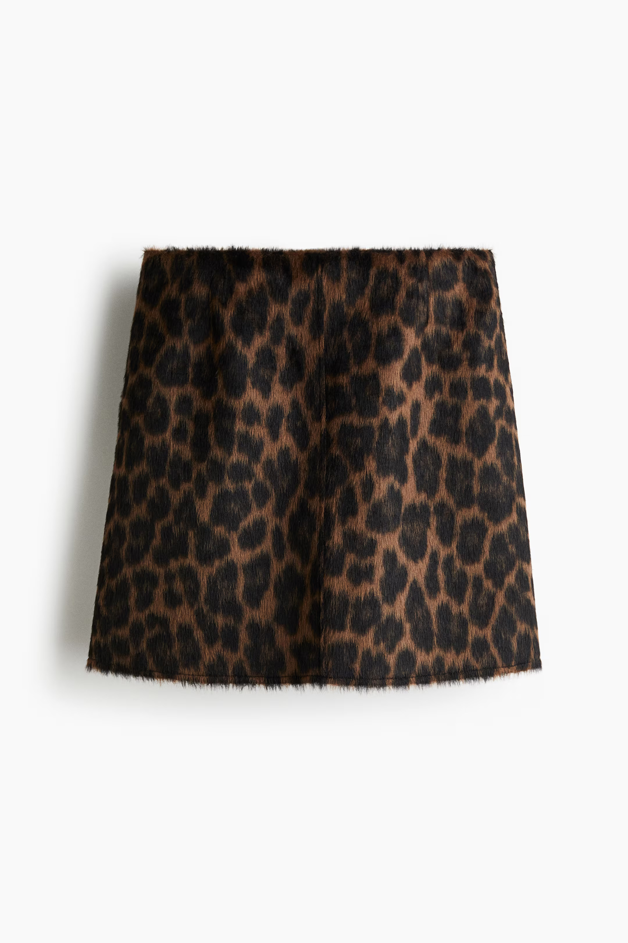 Fuzzy Skirt - Brown/leopard print - Ladies | H&M US | H&M (US + CA)