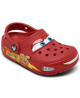 Crocs Toddler Kids Lightning McQueen Crocband Clogs from Finish Line - Macy's | Macy's