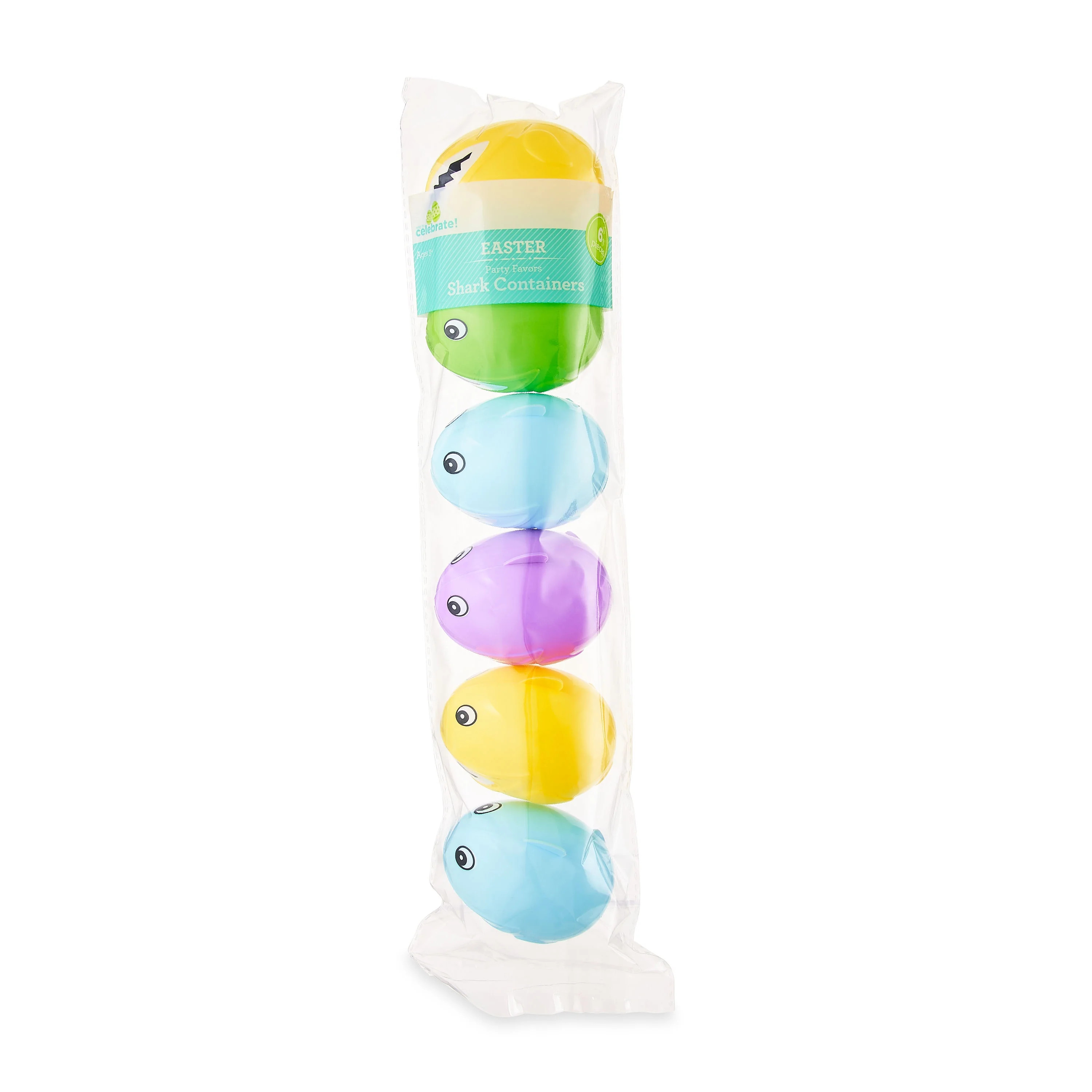 Way To Celebrate Easter Shark Containers, 6 Count - Walmart.com | Walmart (US)