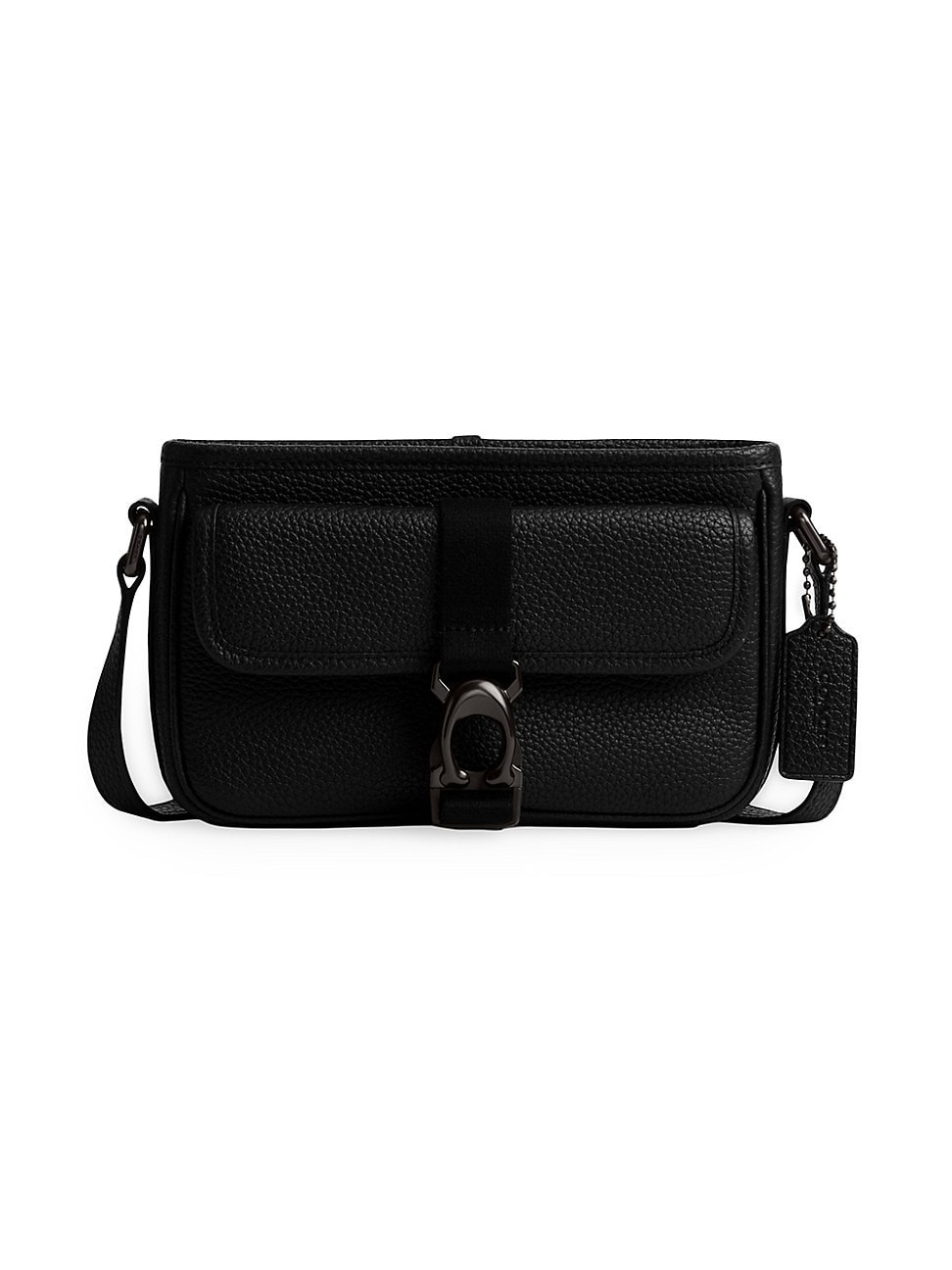 Men's Beck Leather Crossbody Bag - Black | Saks Fifth Avenue