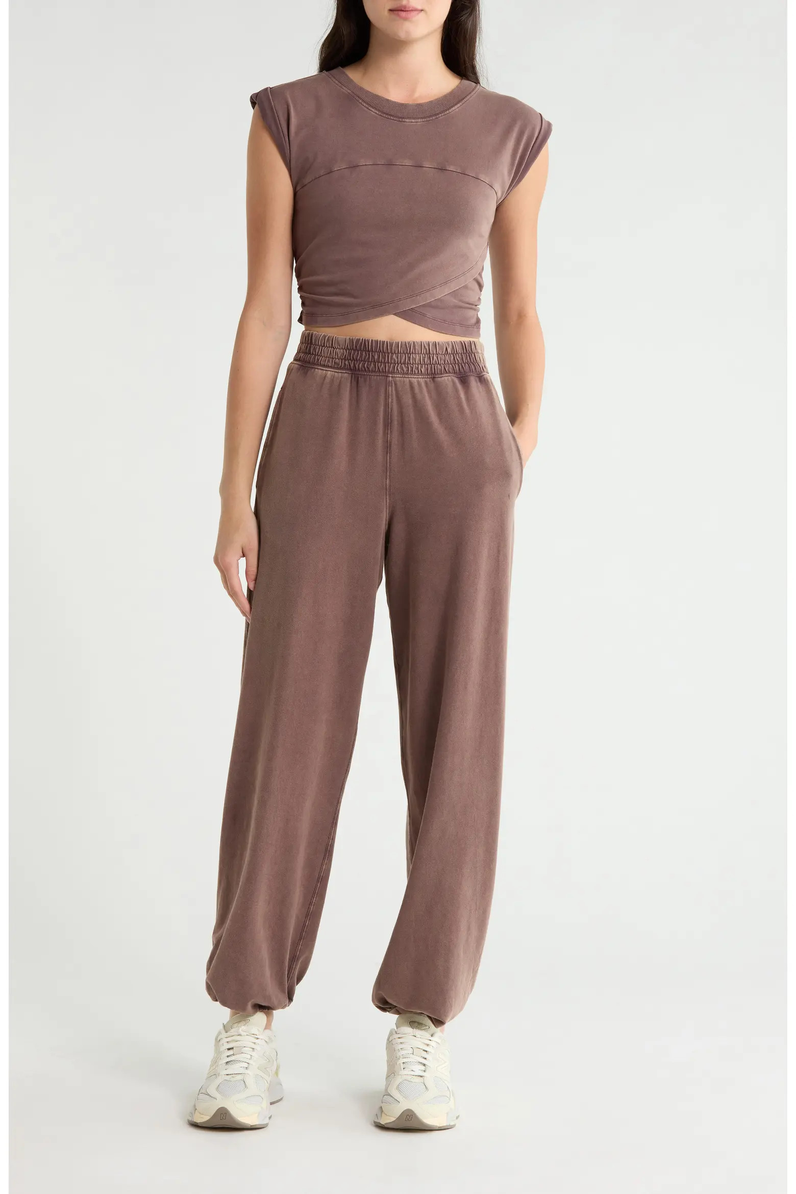 FP Movement Hot Shot Crossover T-Shirt & Joggers Set (Women) | Nordstrom | Nordstrom