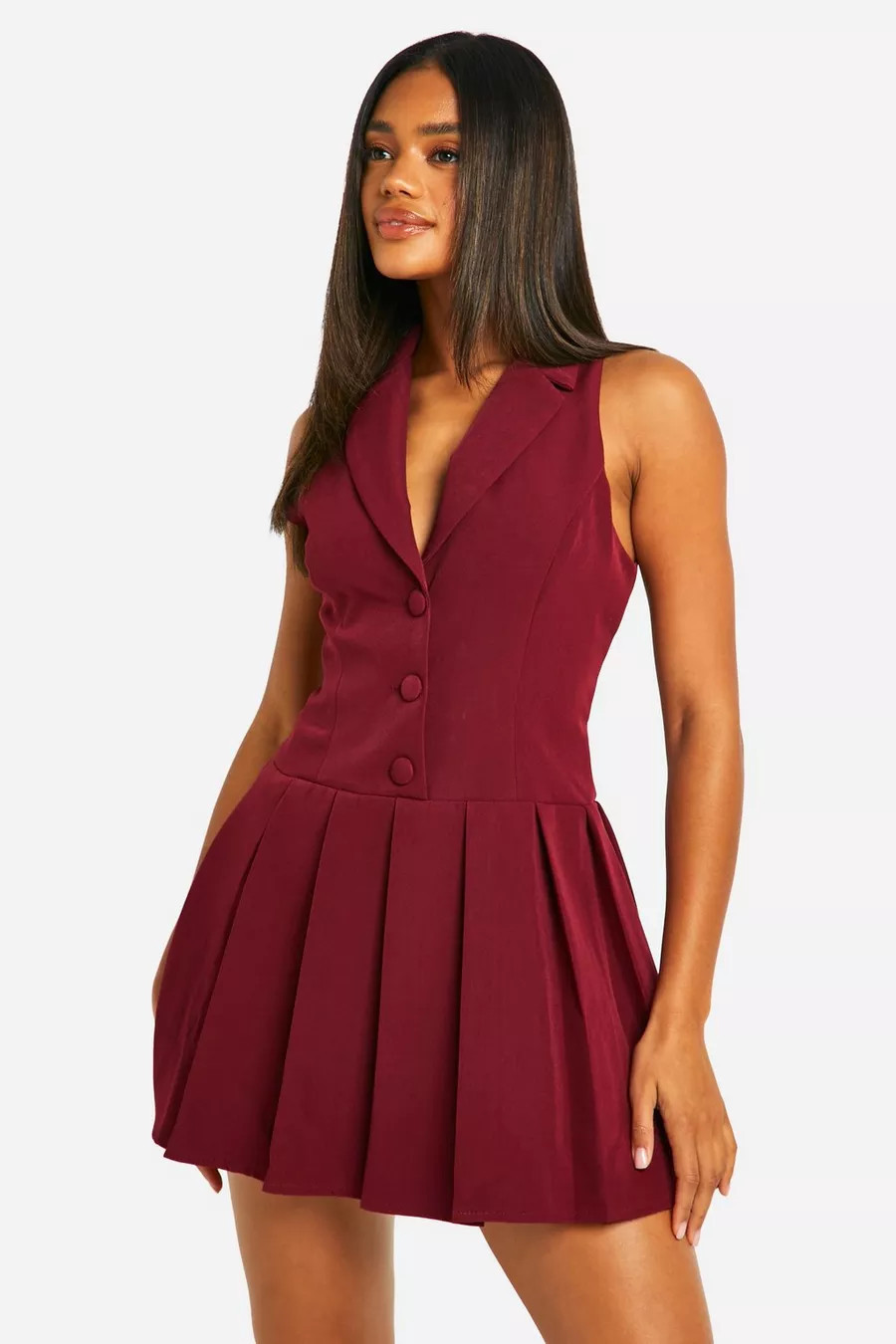 Vest Tennis Skirt Dress | boohoo (US & Canada)