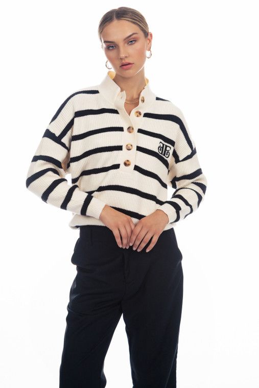 Blythe Striped Sweater | EllandEmm