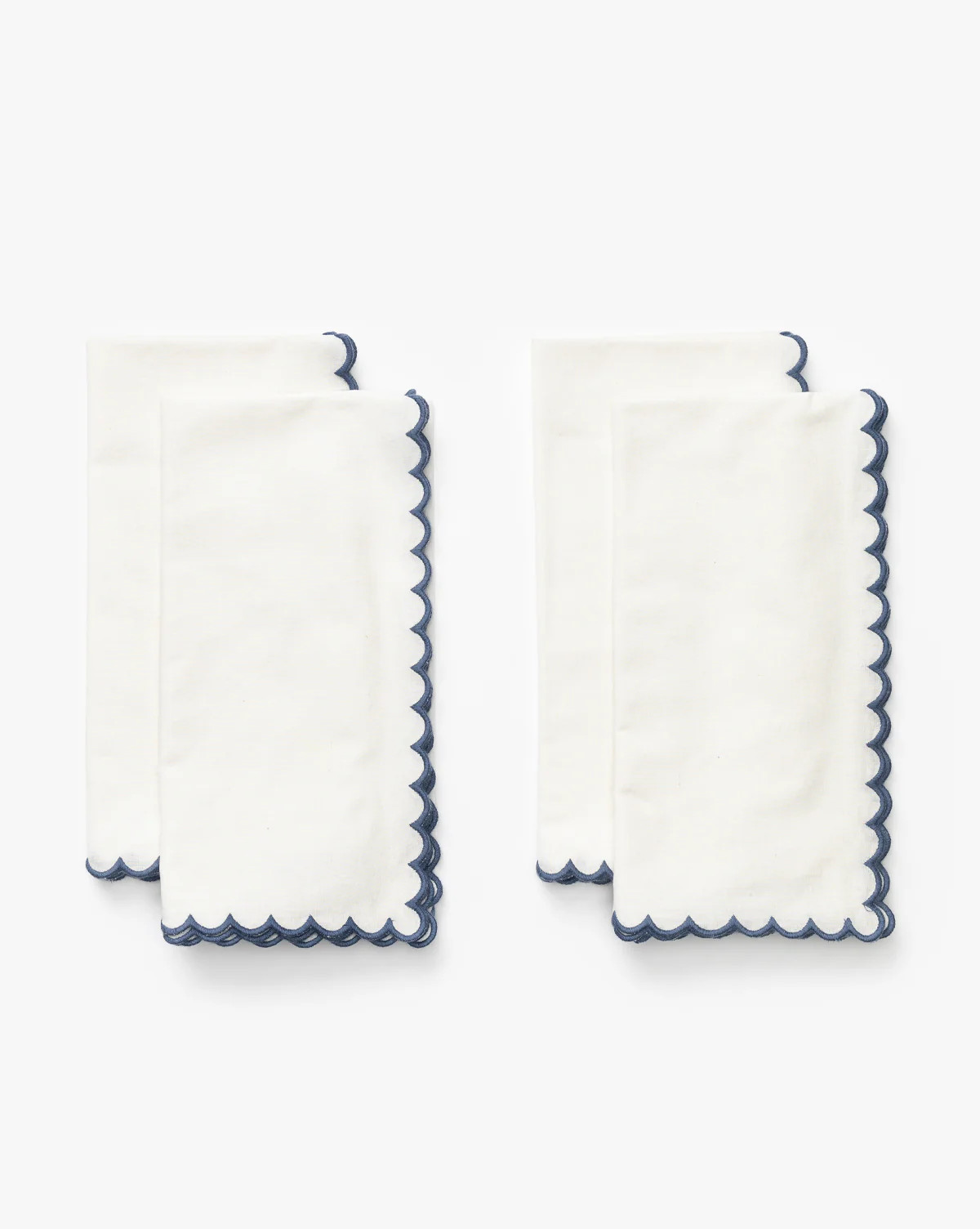 Scallop Border Napkins (Set of 4) | McGee & Co. (US)
