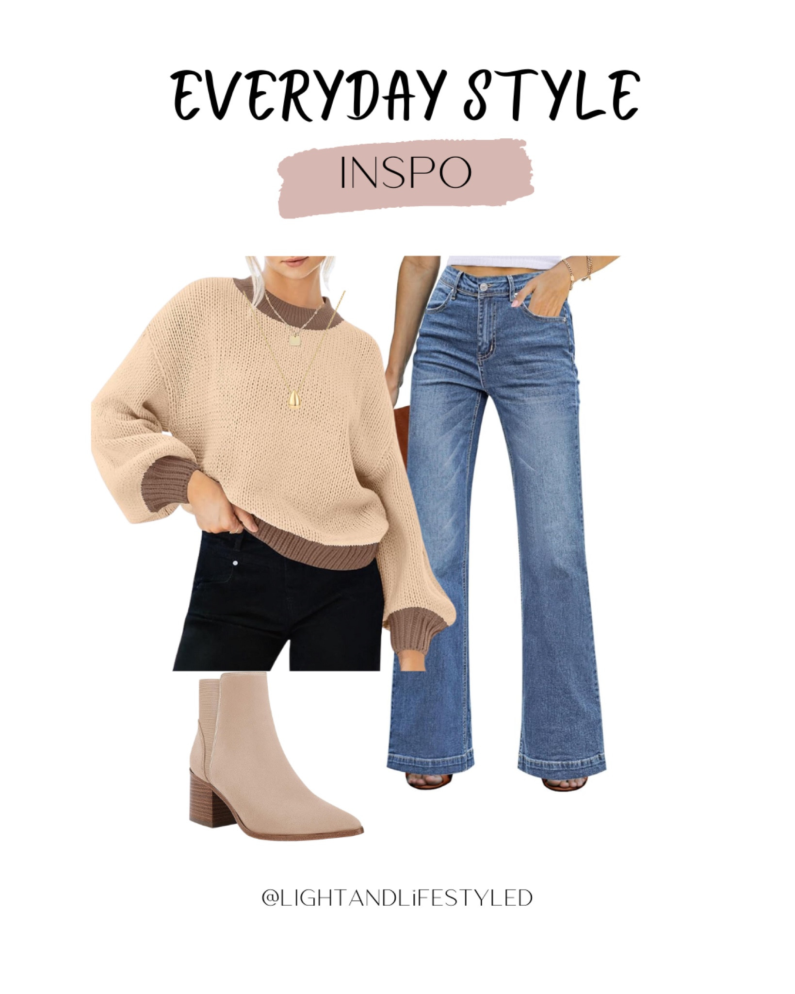 Amazon Everyday style - jeans, sweater, and boots 

#LTKOver40 #LTKSeasonal #LTKStyleTip