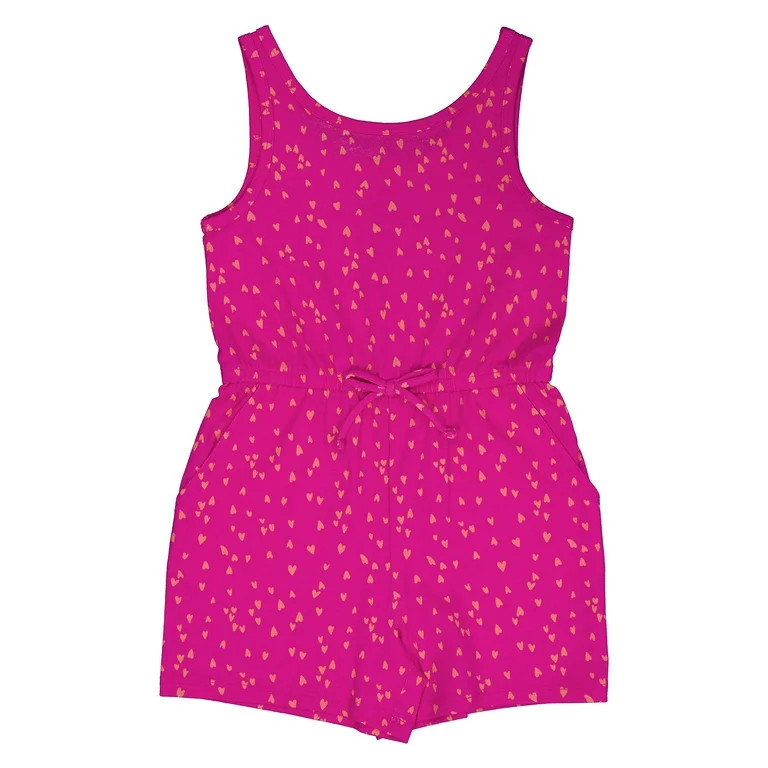 Wonder Nation Girls Play Romper, Sizes 4-18 & Plus | Walmart (US)