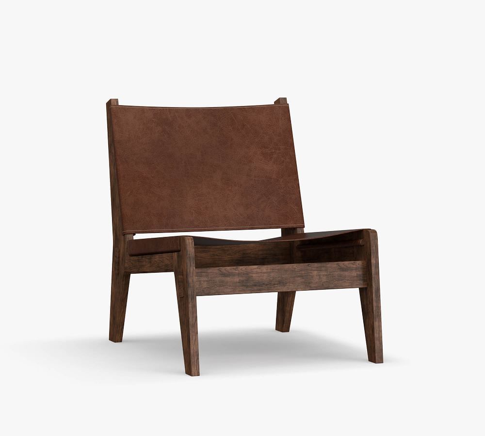 Del Ray Leather Armchair | Pottery Barn (US)